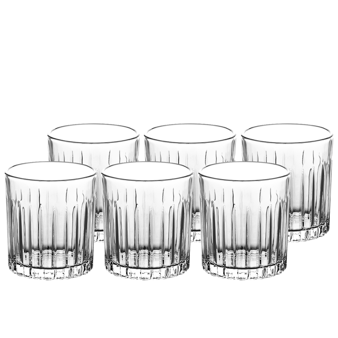 Imagem ilustrativa para Jogo de 6 copos baixos em cristal ecológico 310ml A9,3cm