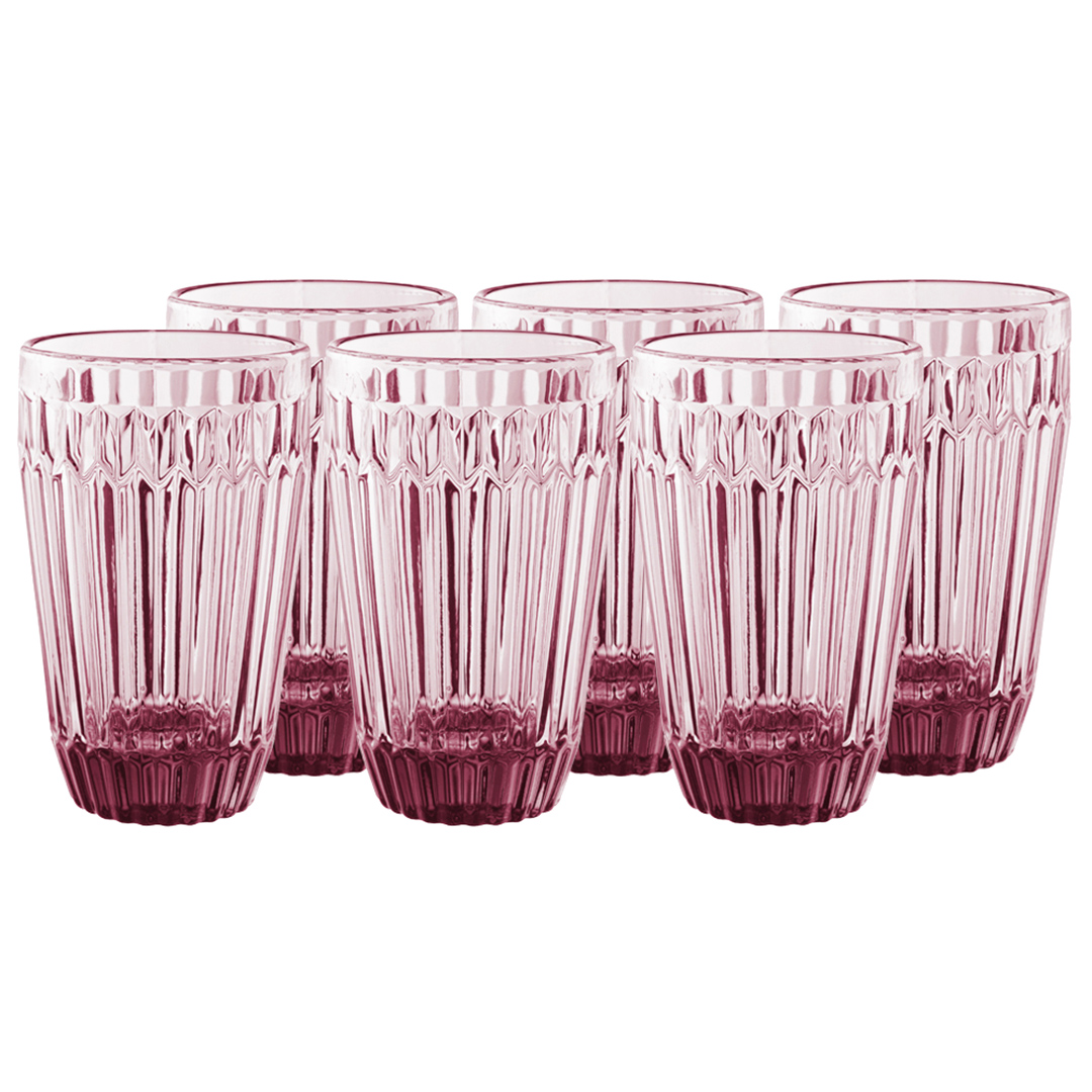 Fotografia para o produto Jogo de 6 copos em vidro 355ml A13cm Fotografia para o produto Jogo de 6 copos em vidro 355ml A13cm