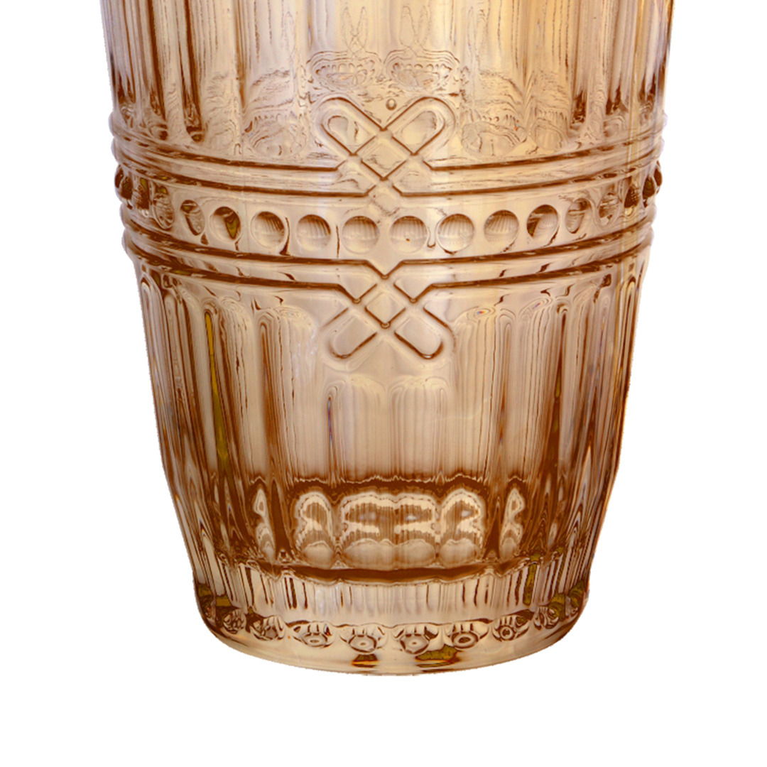 Fotografia para o produto Jogo de 6 copos em vidro 355ml A13cm cor âmbar luster