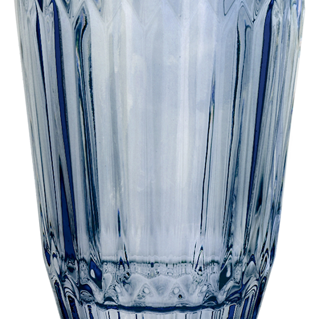 Fotografia para o produto Jogo de 6 copos em vidro 355ml A13cm cor azul luster