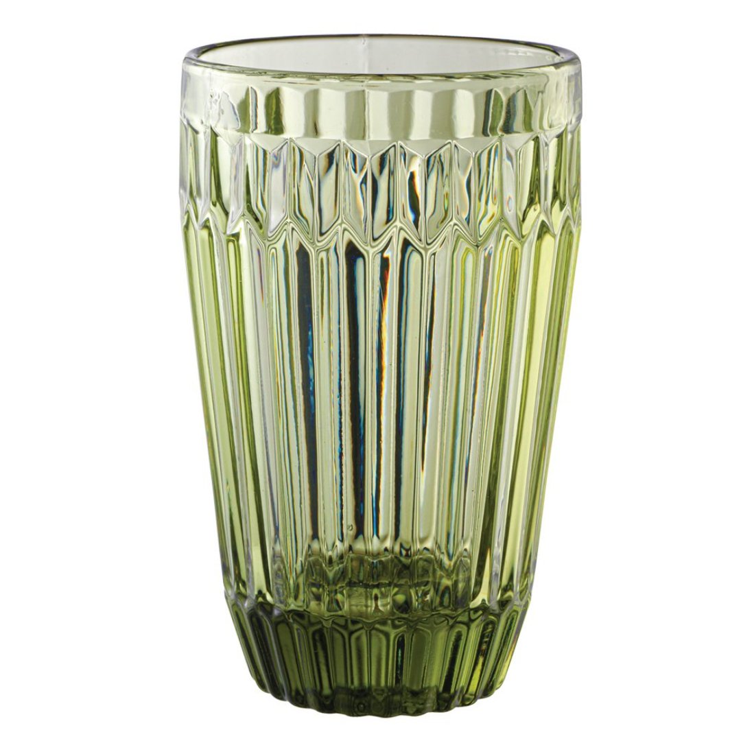 Fotografia para o produto Jogo de 6 copos em vidro 355ml A13cm cor verde