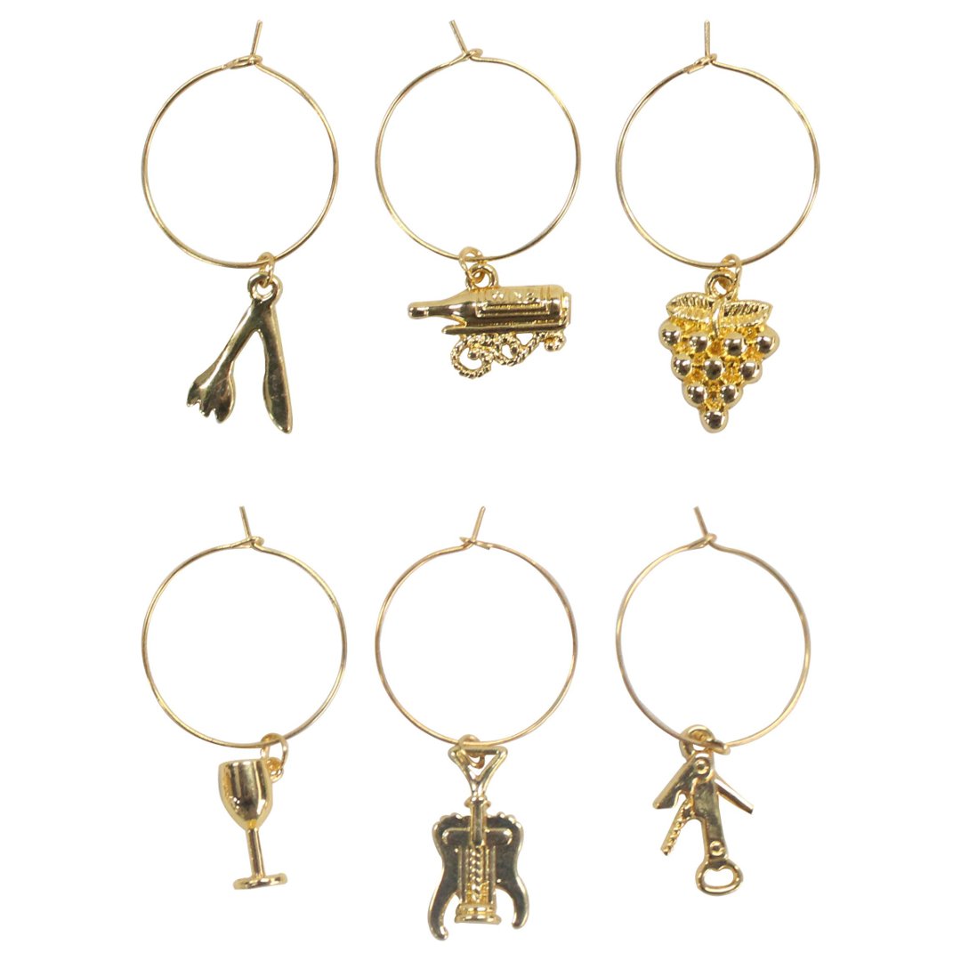 Fotografia para o produto Jogo de 6 marcadores de taça em zamac