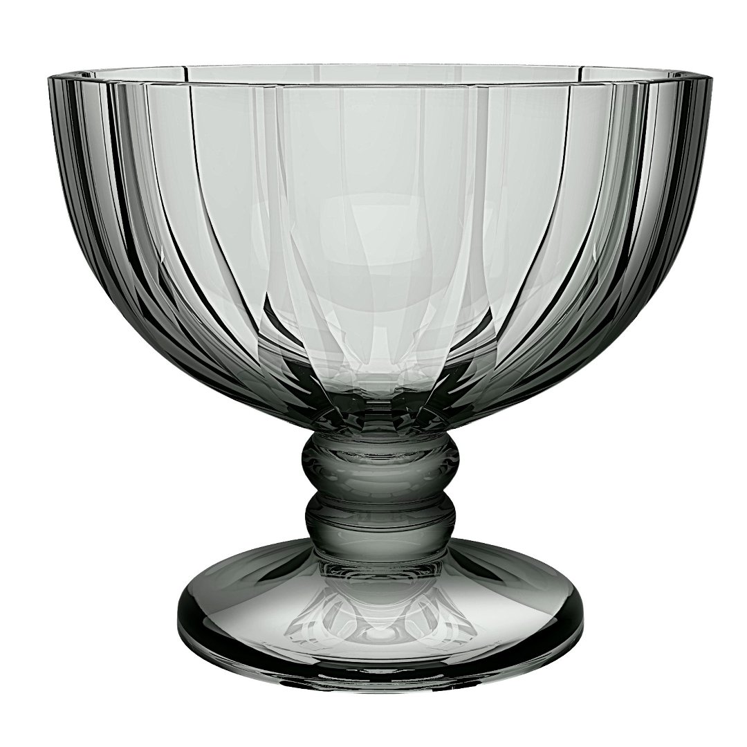 Imagem ilustrativa para Jogo de 6 taças para sobremesa em cristal ecológico 350ml A10cm fumê