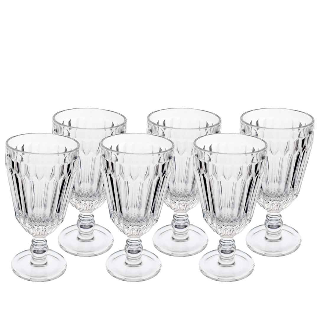 Imagem ilustrativa para Jogo de 6 taças em cristal ecológico 330ml A17cm