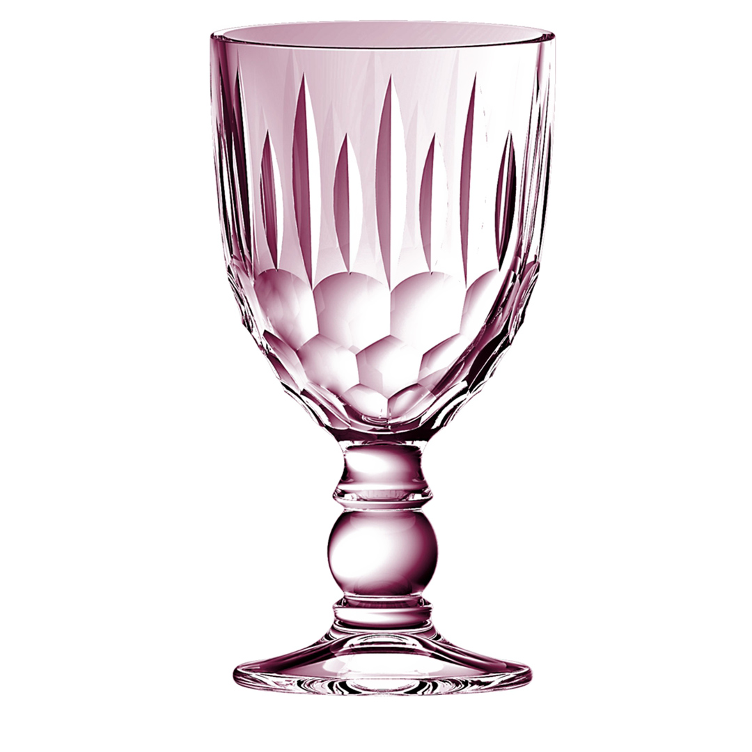 Fotografia para o produto Jogo de 6 taças em vidro 330ml A16,5cm cor roxa