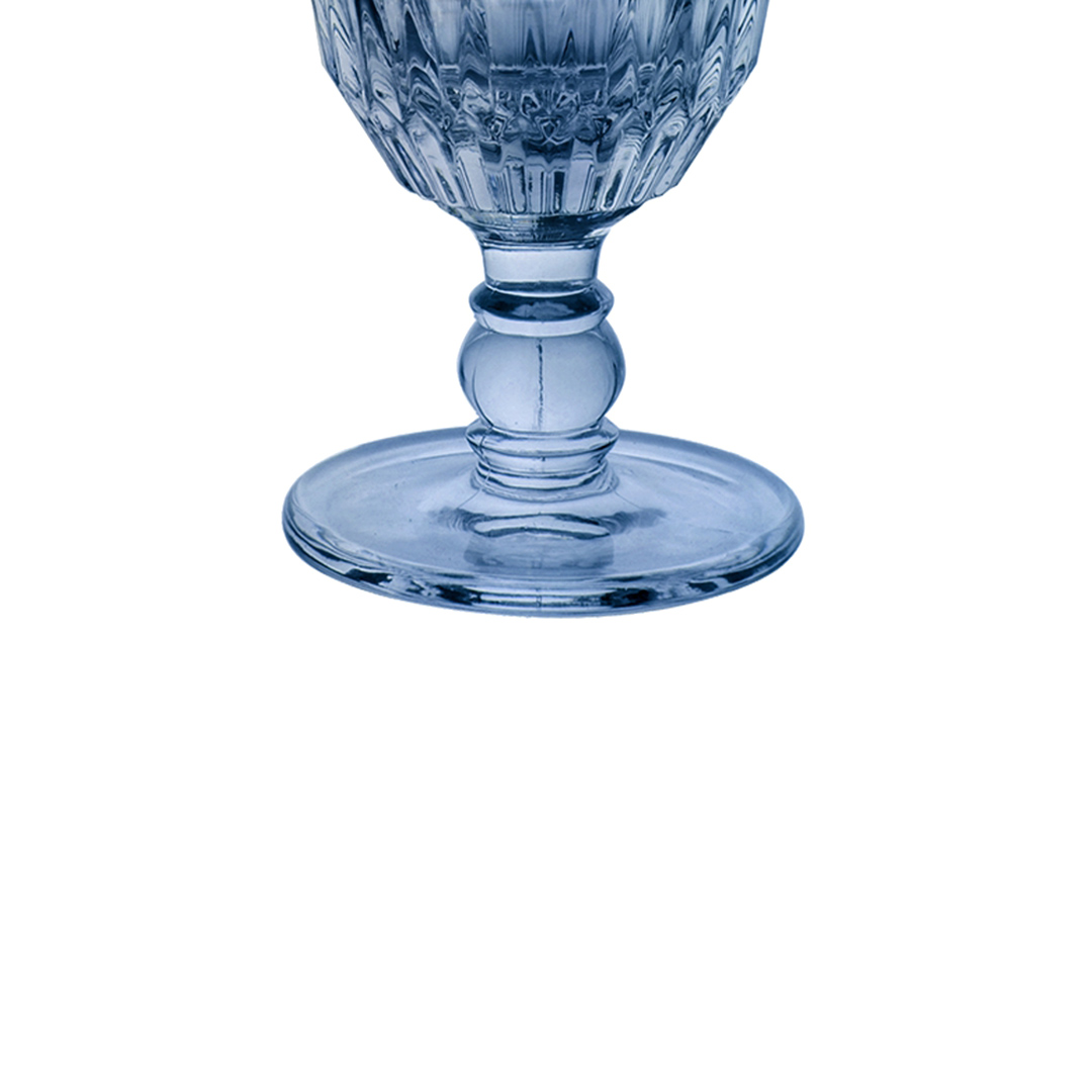 Fotografia para o produto Jogo de 6 taças em vidro 330ml A17cm cor azul luster