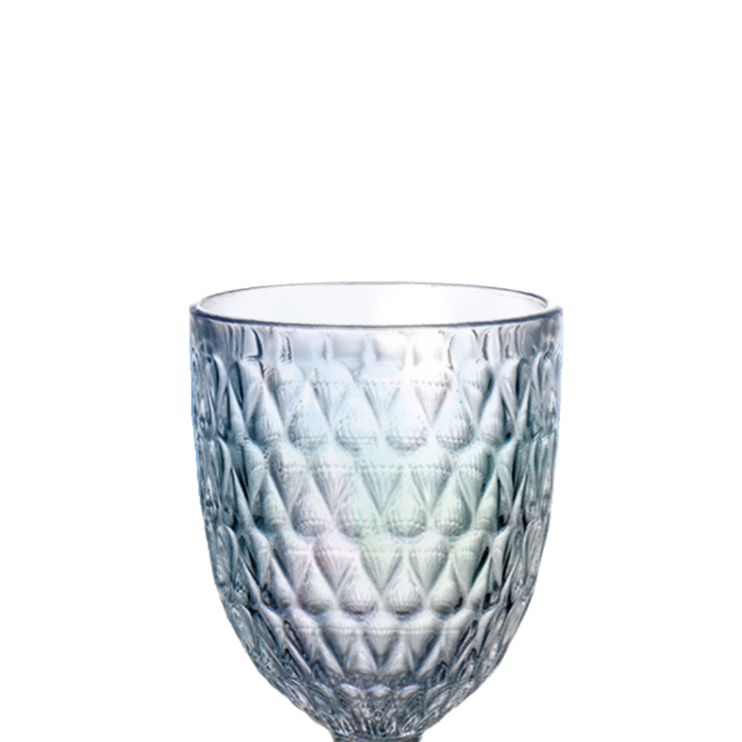 Fotografia para o produto Jogo de 6 taças em vidro 330ml A17cm cor furta-cor