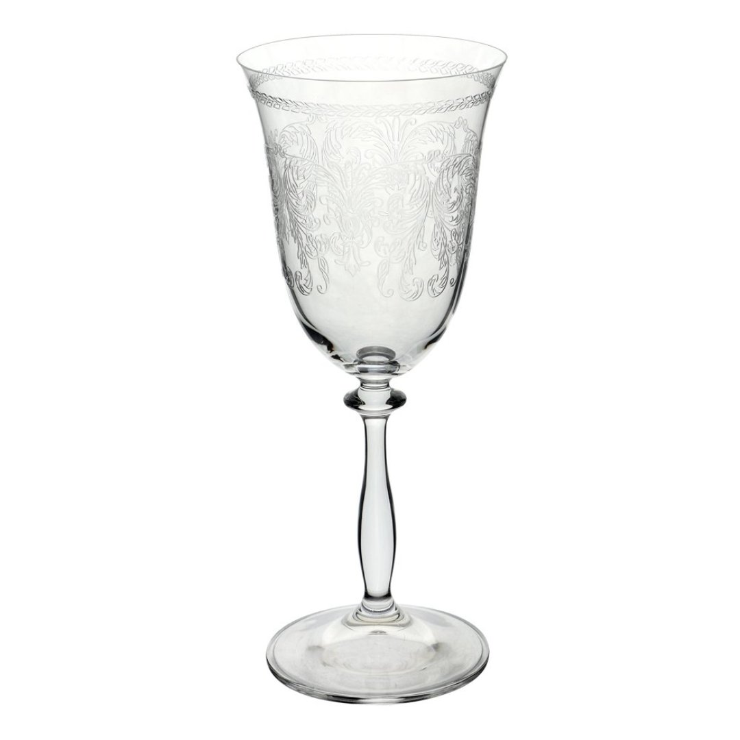 Fotografia para o produto Jogo de 6 taças para água pantografada em cristal ecológico 350ml A22cm