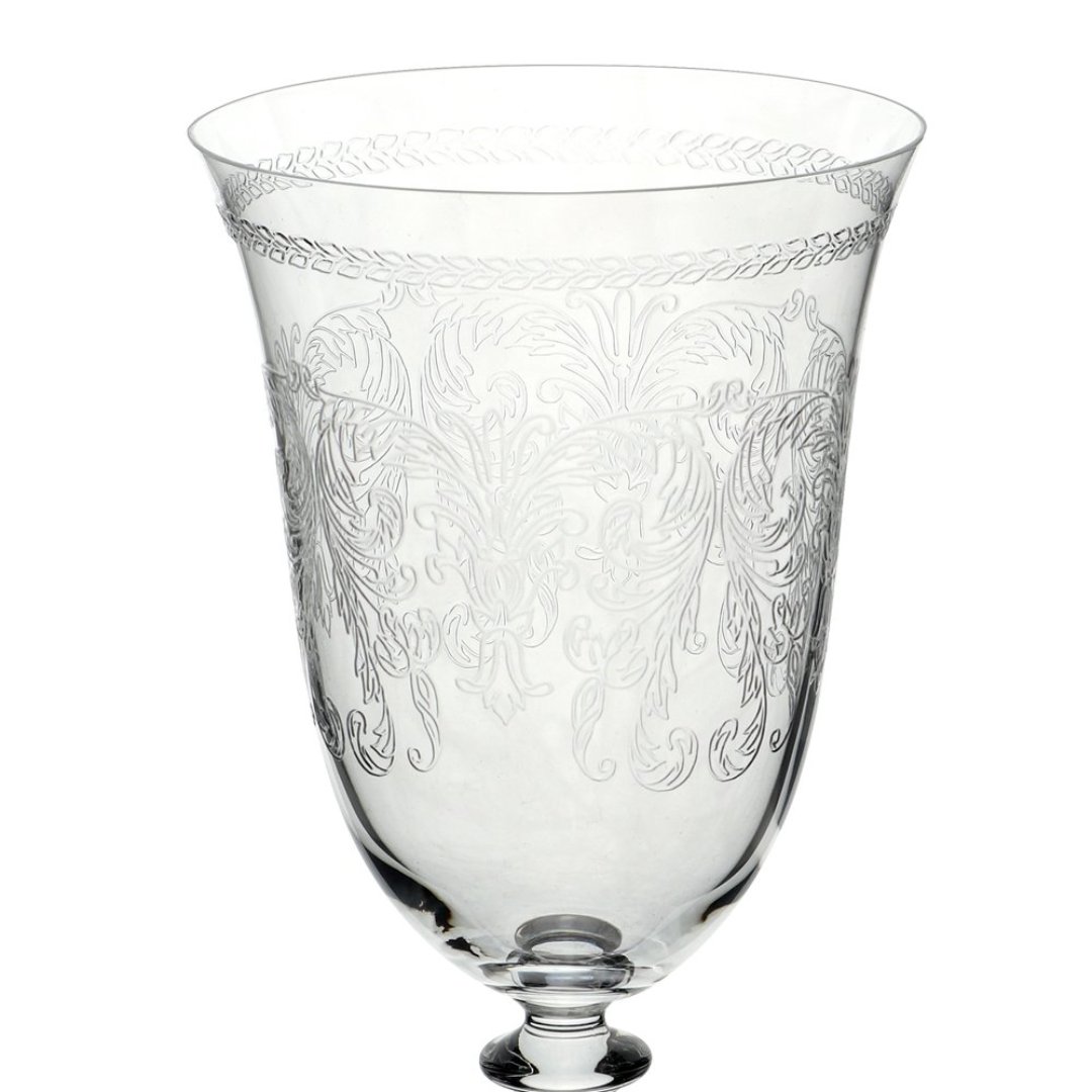 Fotografia para o produto Jogo de 6 taças para água pantografada em cristal ecológico 350ml A22cm