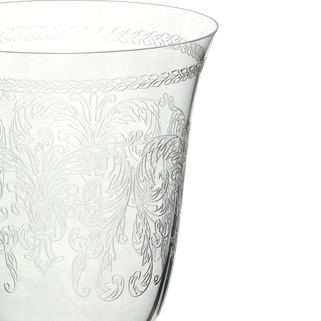 Fotografia para o produto Jogo de 6 taças para água pantografada em cristal ecológico 350ml A22cm