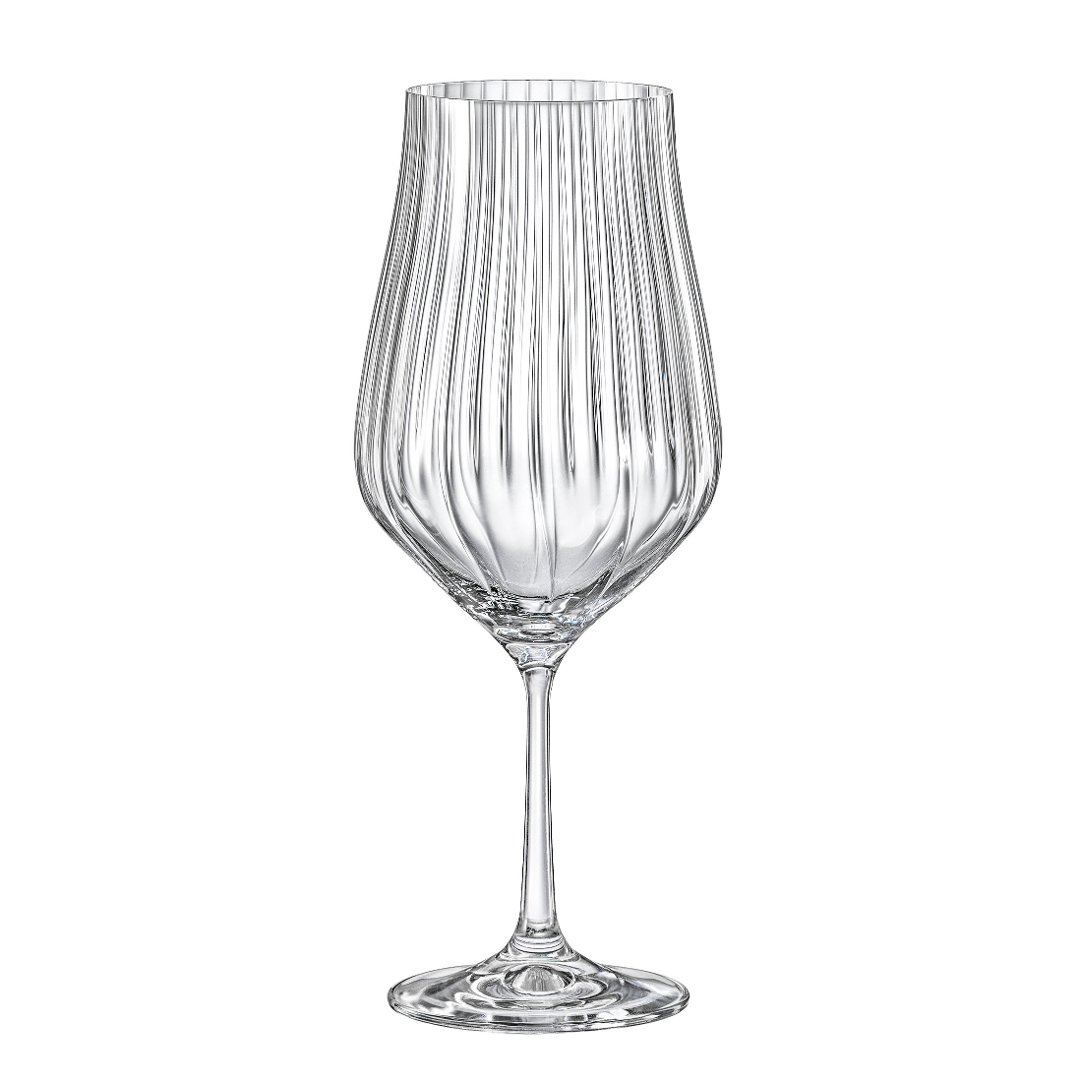 Imagem ilustrativa para Jogo de 6 taças para água em cristal ecológico 550ml A24cm