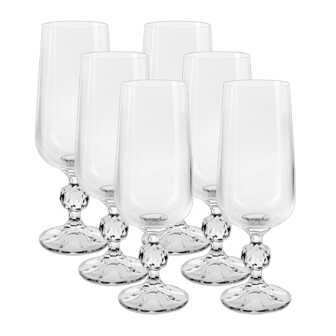 Fotografia para o produto Jogo de 6 taças para cerveja em cristal ecológico 280ml A19cm