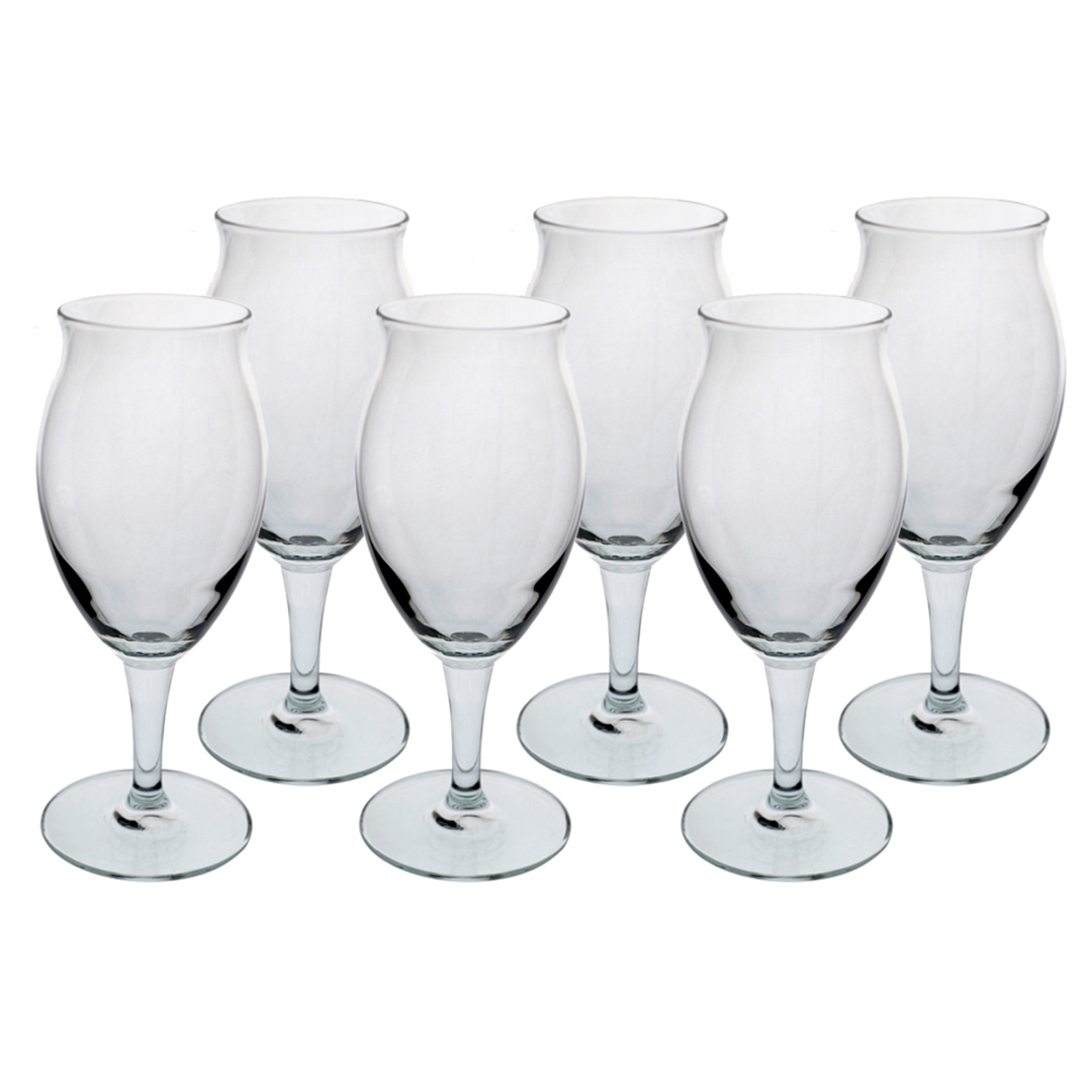 Fotografia para o produto Jogo de 6 Taças para cerveja em vidro 410ml A20cm
