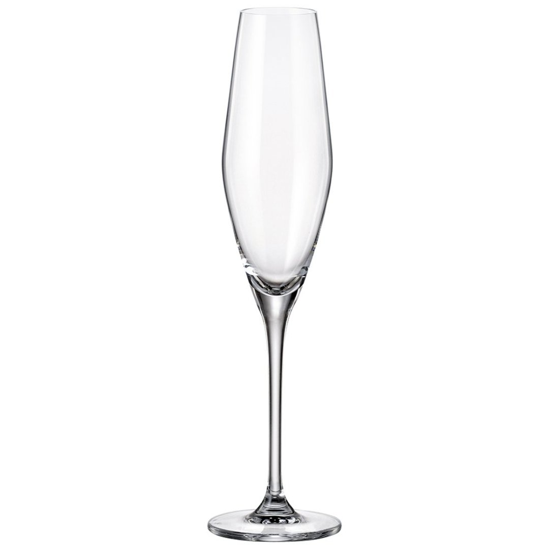 Fotografia para o produto Jogo de 6 tacas para Champagne Loxia em cristal ecologico 210ml A26,8cm Fotografia para o produto Jogo de 6 tacas para Champagne Loxia em cristal ecologico 210ml A26,8cm