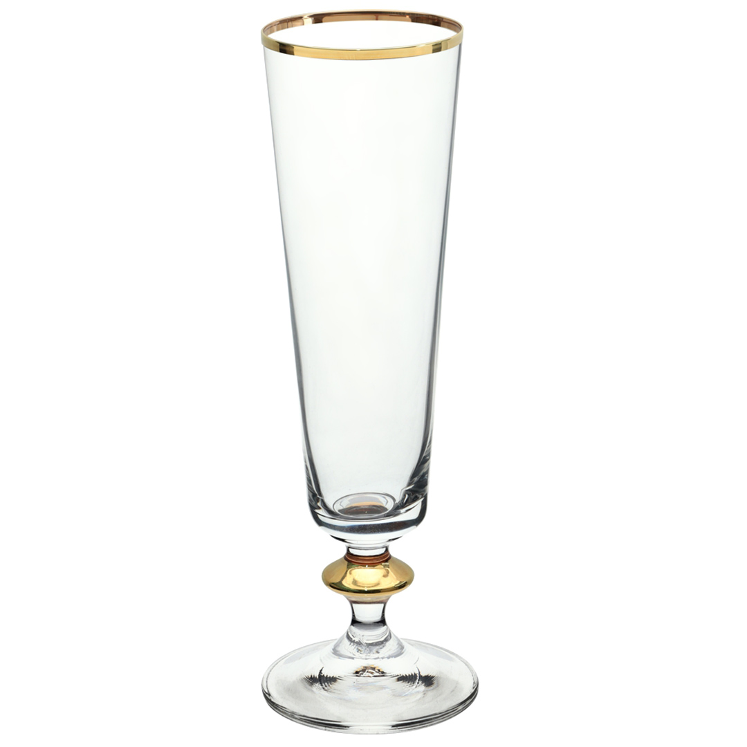 Fotografia para o produto Jogo de 6 taças para champagne Bella em cristal ecológico 205 ml A 20,3cm