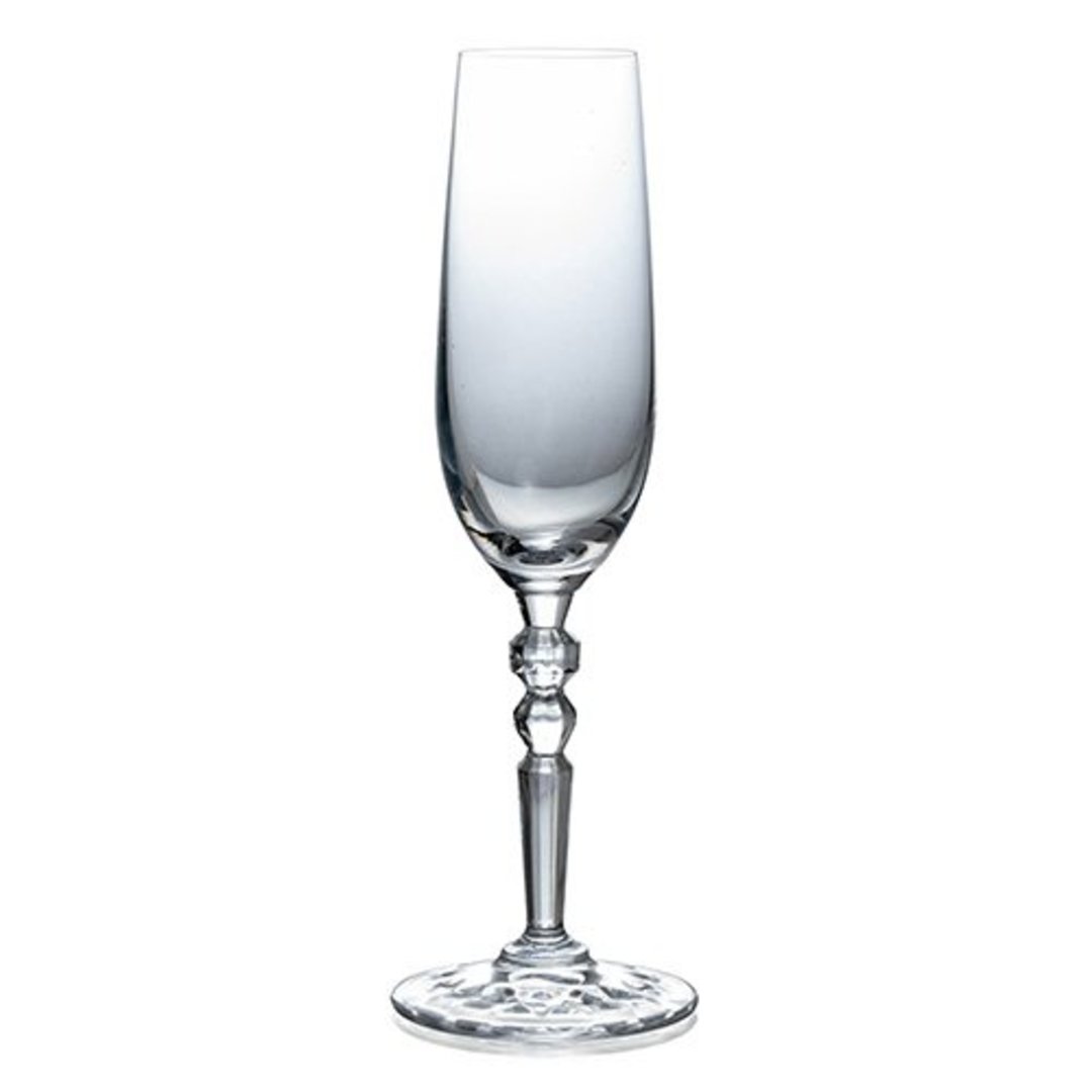 Imagem ilustrativa para Jogo de 6 taças para champanhe em cristal 250ml A25cm