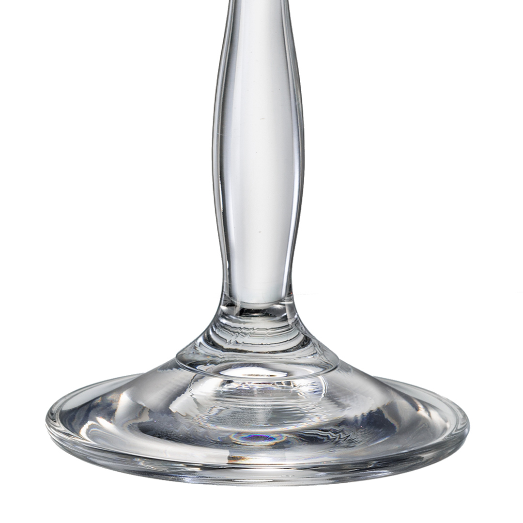 Fotografia para o produto Jogo de 6 taças para champanhe colorida em cristal ecológico 190ml A24,5cm cor violeta