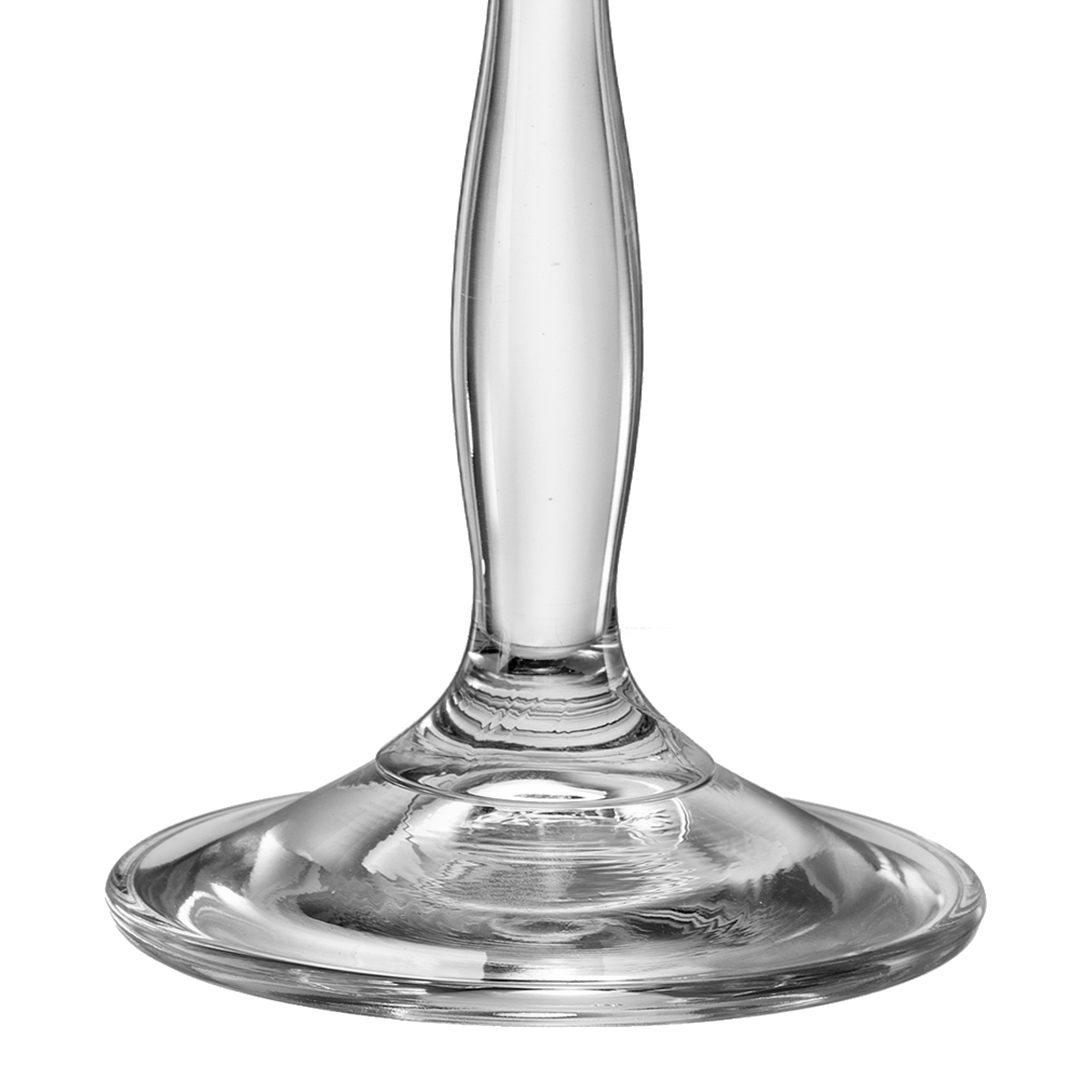 Fotografia para o produto Jogo de 6 taças para champanhe colorida em cristal ecológico 190ml A24,5cm cor marrom