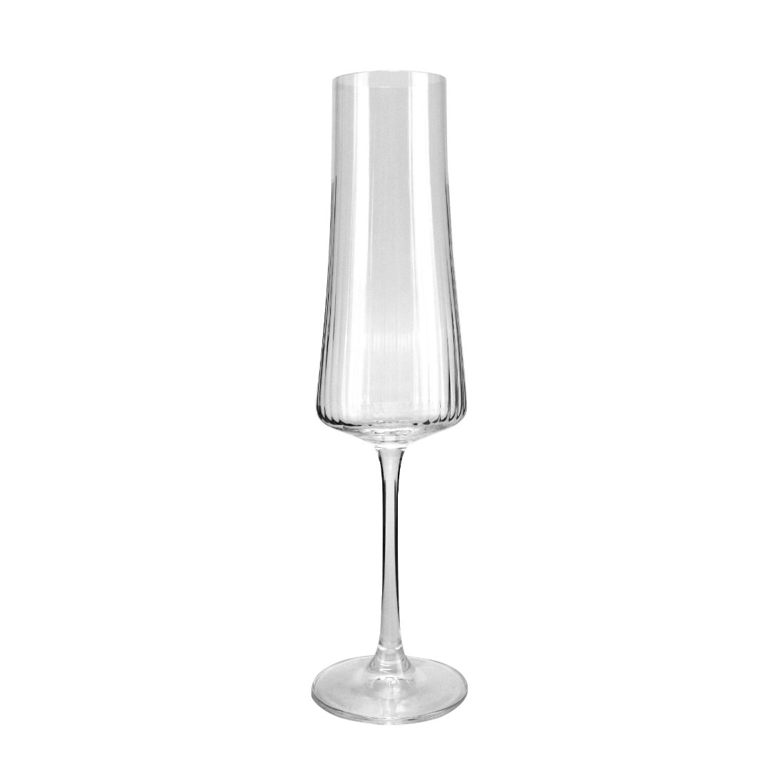 Imagem ilustrativa para Jogo de 6 taças para champanhe em cristal ecológico 210ml A26,5cm