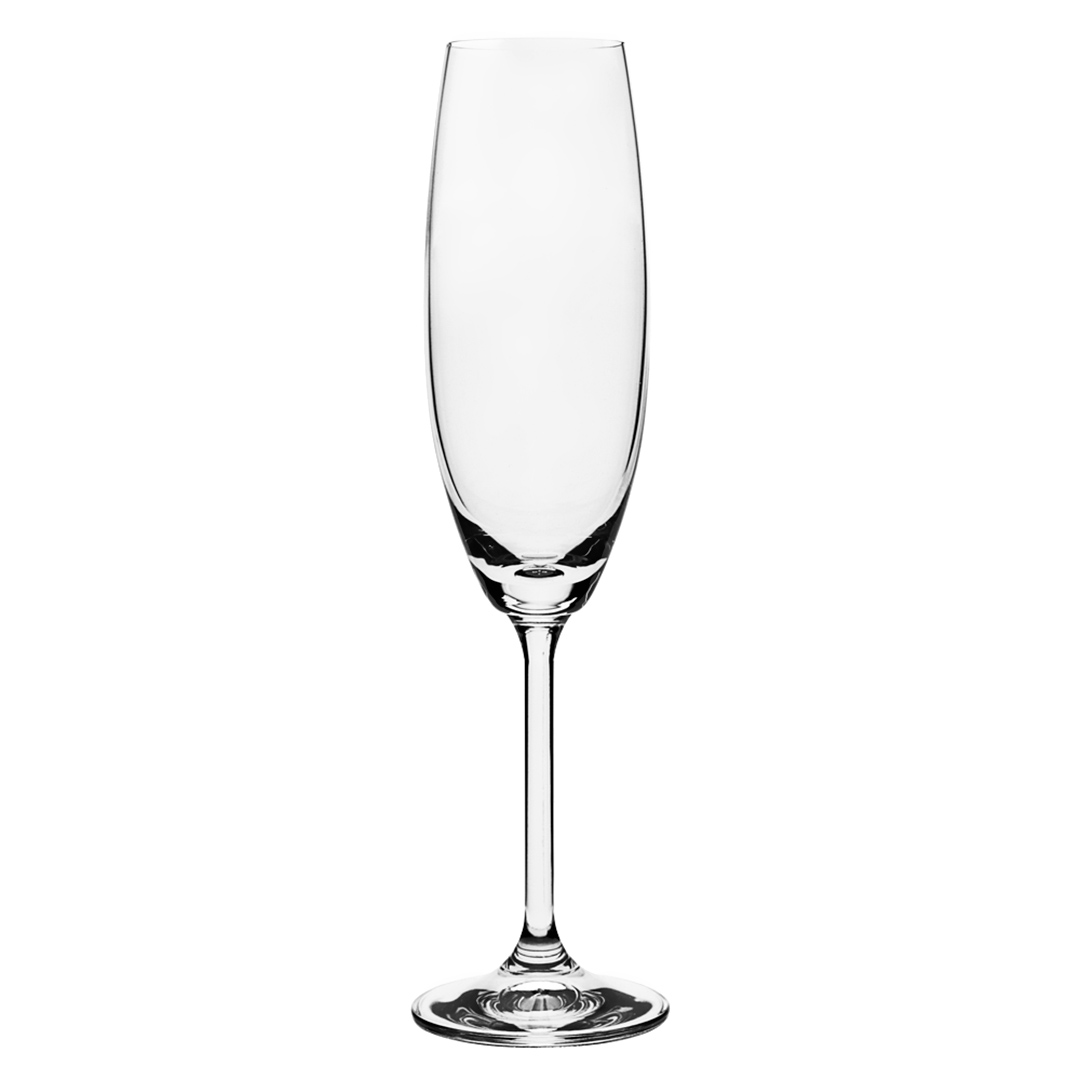 Fotografia para o produto Jogo de 6 taças para champagne em cristal ecológico 220ml A24cm