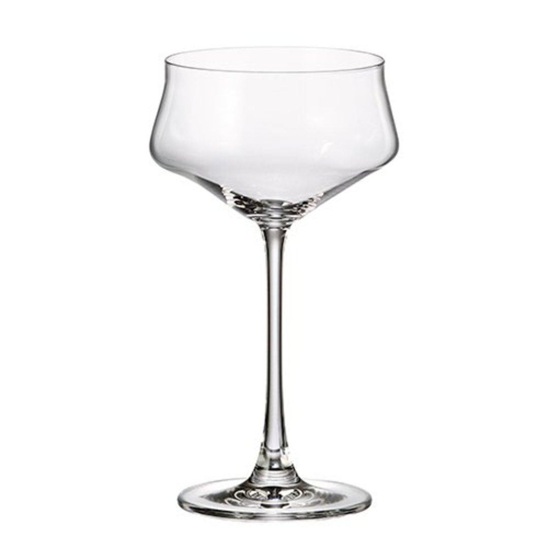 Imagem ilustrativa para Jogo de 6 taças para martini em cristal 300ml A19cm