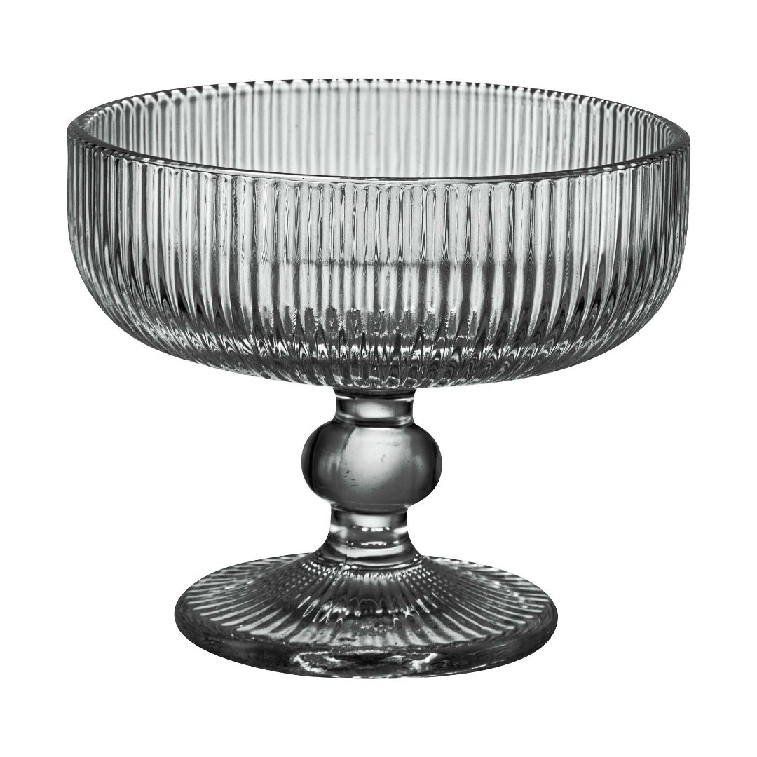 Imagem ilustrativa para Jogo de 6 taças para sobremesa em cristal ecológico 310ml D11,8xA9,8cm cinza