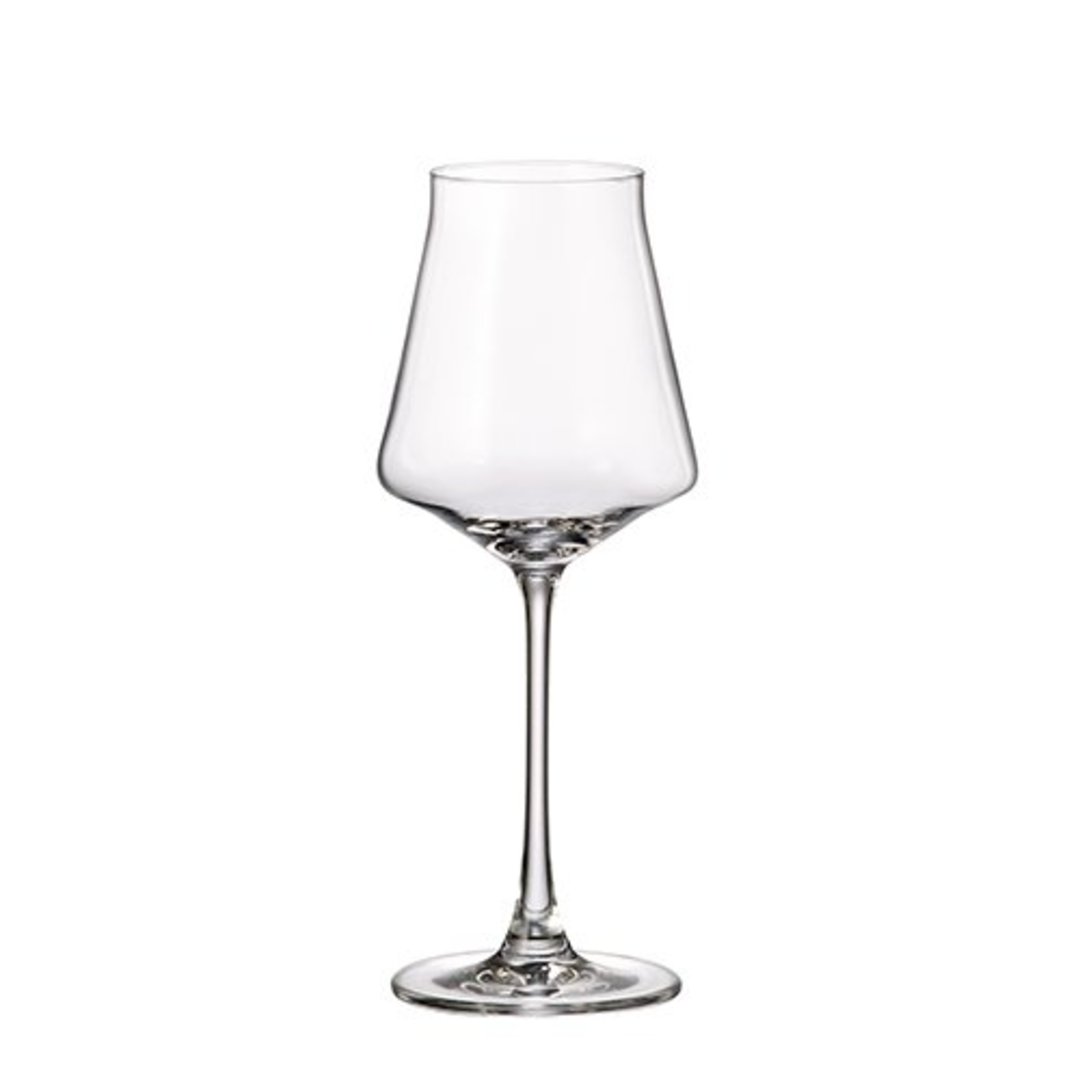 Imagem ilustrativa para Jogo de 6 taças para vinho branco em cristal 370ml A23cm