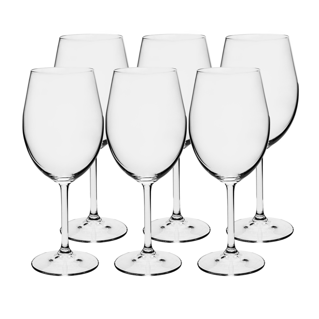 Fotografia para o produto Jogo de 6 taças para vinho branco em cristal ecológico 350ml A22cm