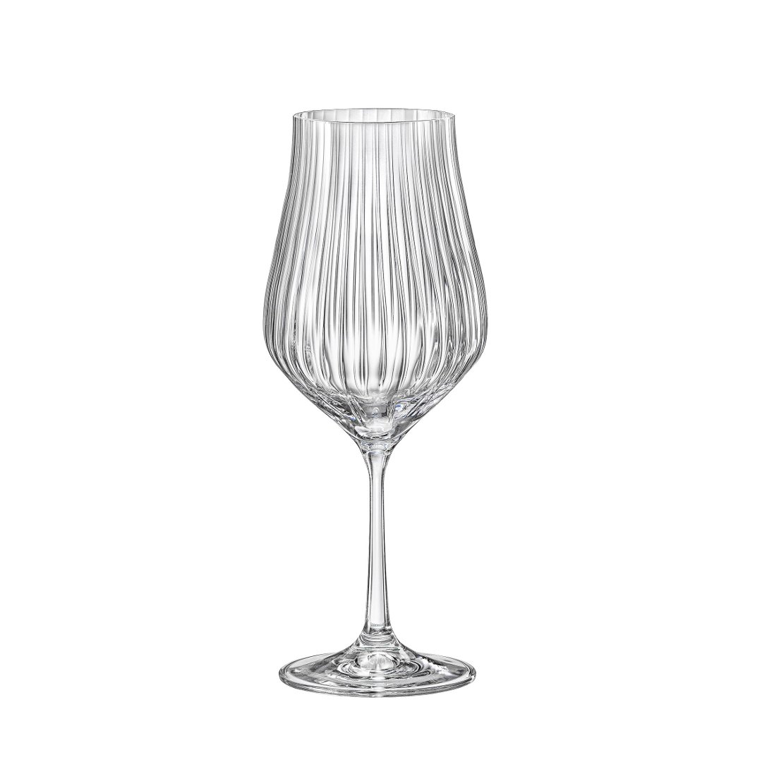 Imagem ilustrativa para Jogo de 6 taças para vinho tinto em cristal ecológico 450ml A22,7cm