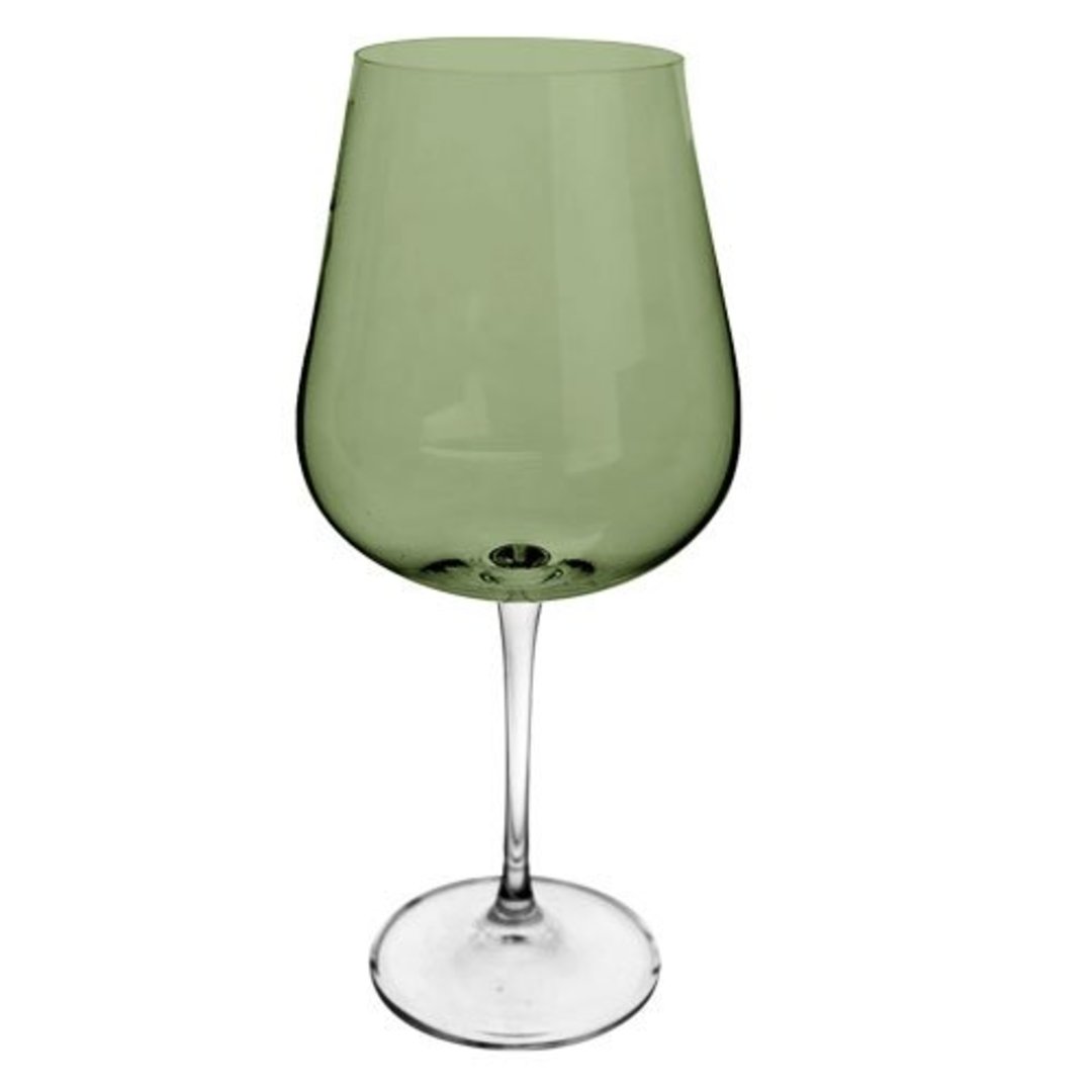 Imagem ilustrativa para Jogo de 6 taças para vinho tinto em cristal ecológico 540ml A23,5cm verde selva