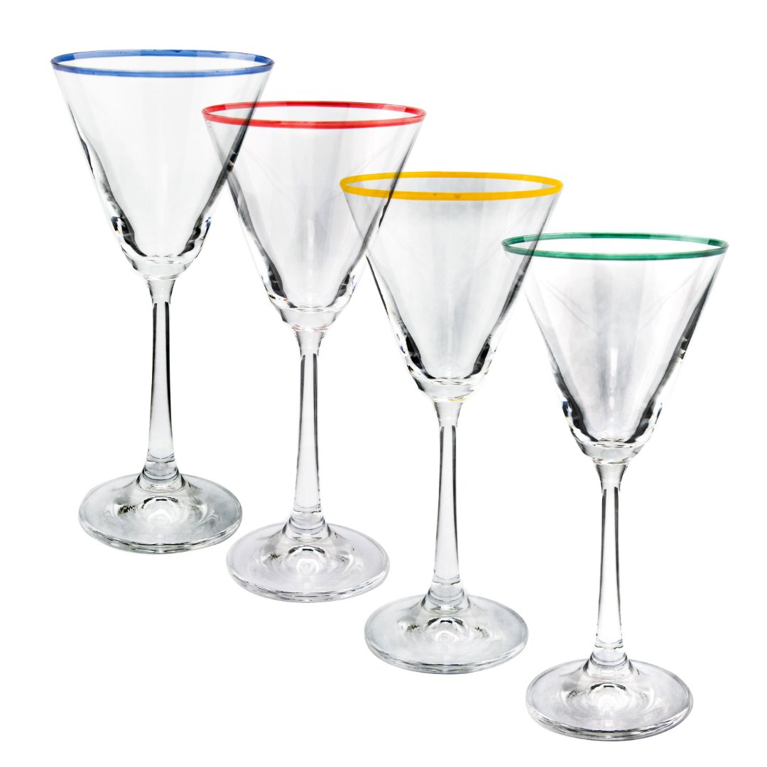 Imagem ilustrativa para Jogo de 6 taças para vinho tinto pantografada em cristal ecológico 460ml A23,7cm