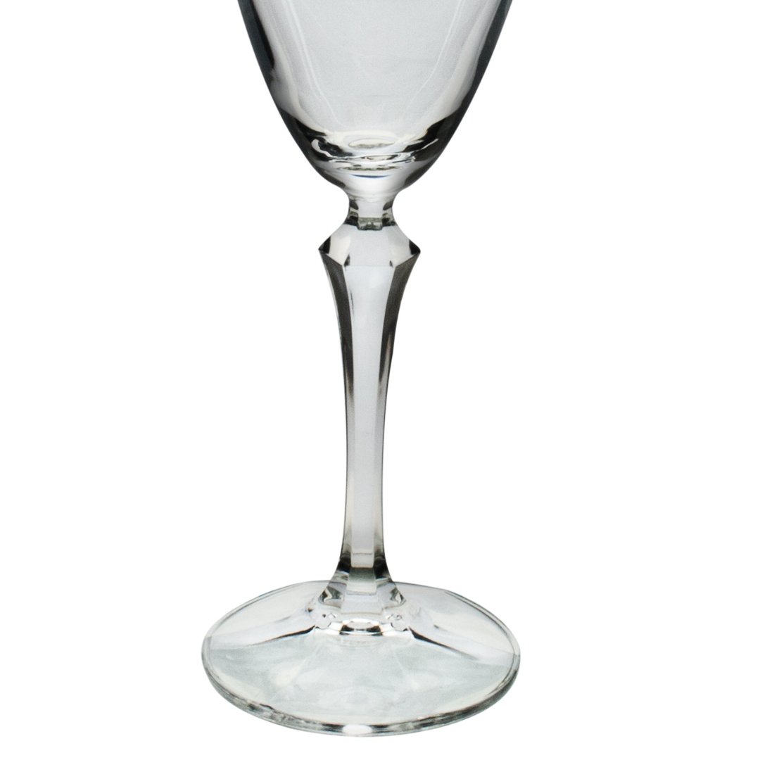 Fotografia para o produto Jogo de 6 taças silver rim para vinho em cristal ecológico 250ml A22cm