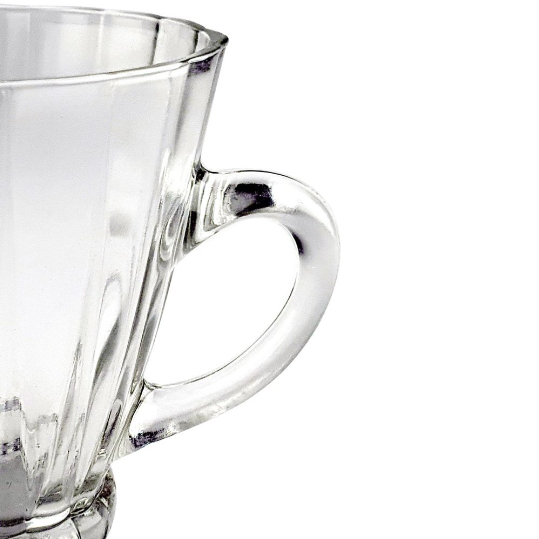 Fotografia para o produto Jogo de 6 xícaras Acadia Coffe Time em vidro 180ml