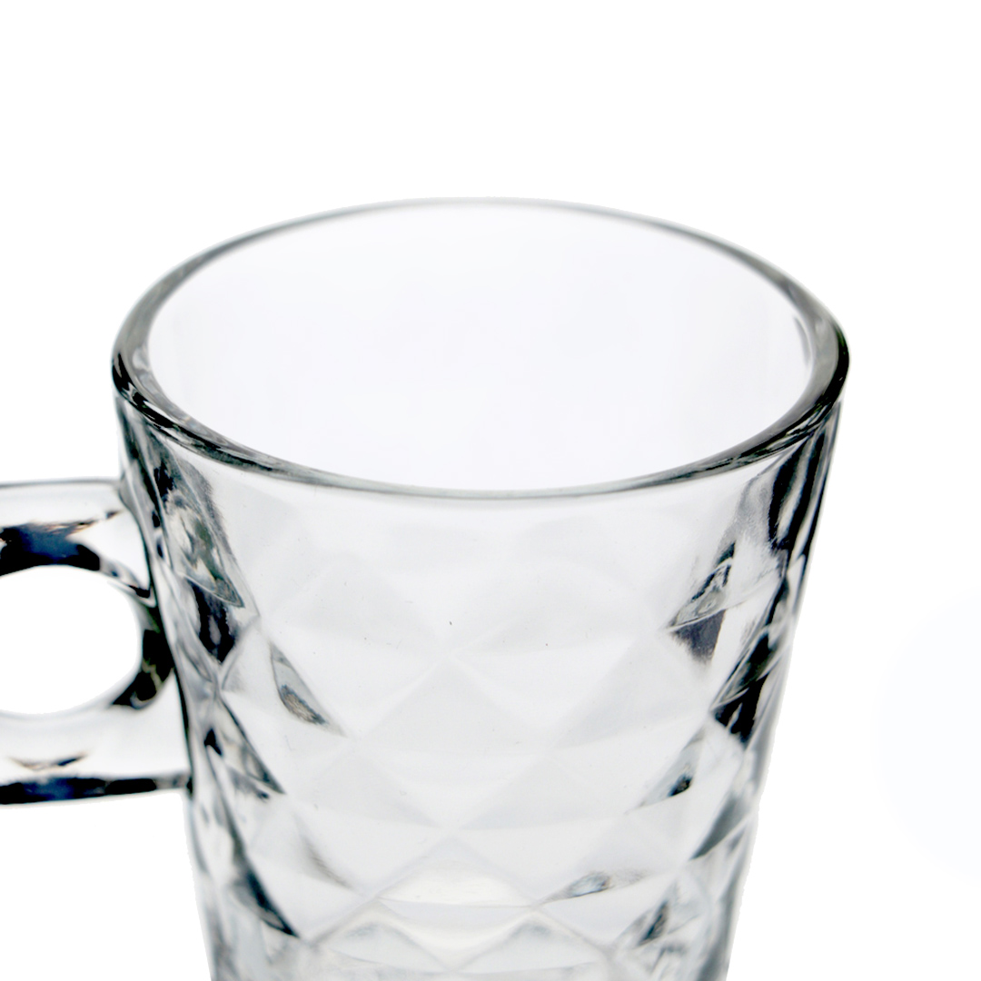 Fotografia para o produto Jogo de 6 xícaras diamond em vidro 80ml