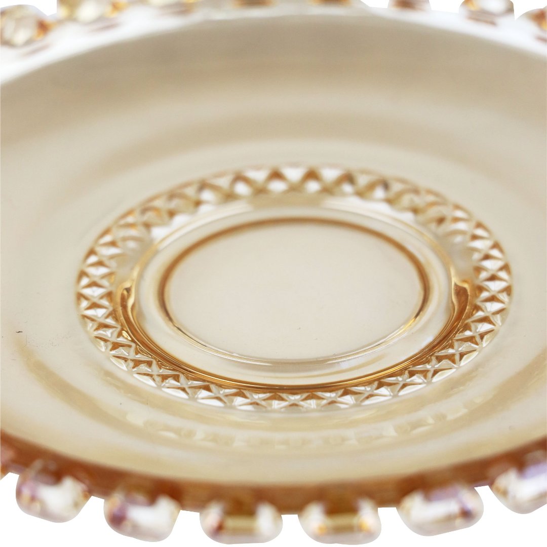 Fotografia para o produto Jogo de 8 peças Diamante para chá em cristal 200ml cor ãmbar luster