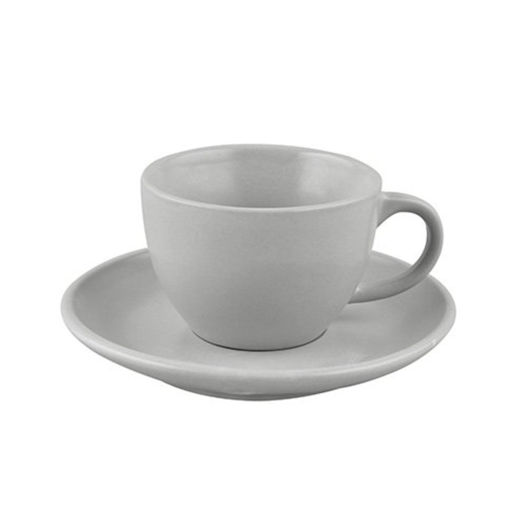 Fotografia para o produto Jogo de 8 peças para café em cerâmica 85ml cinza Fotografia para o produto Jogo de 8 peças para café em cerâmica 85ml cinza