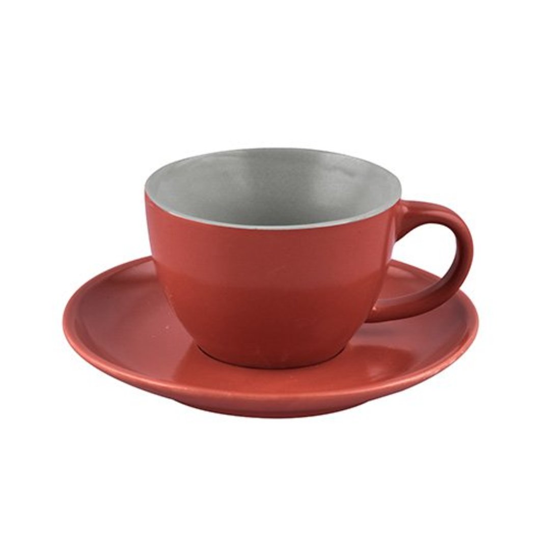 Fotografia para o produto Jogo de 8 peças para café em cerâmica 85ml vermelho Fotografia para o produto Jogo de 8 peças para café em cerâmica 85ml vermelho