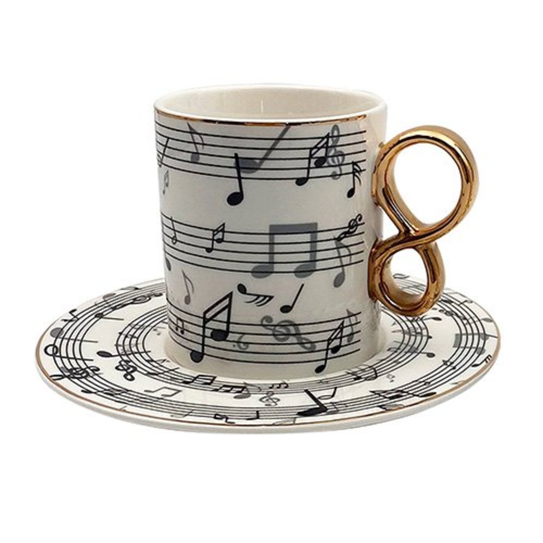 Imagem ilustrativa para Jogo de 8 peças para café em new bone china 100ml