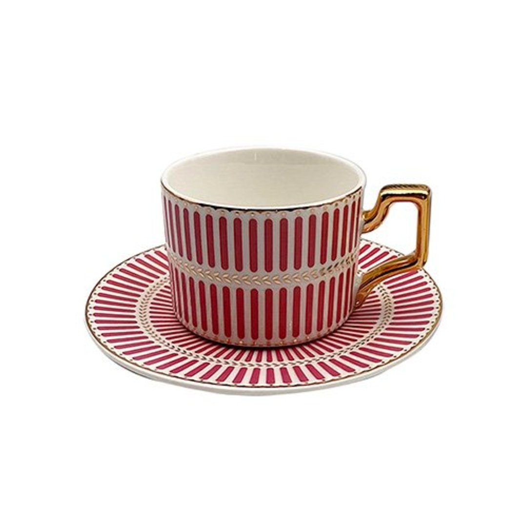 Imagem ilustrativa para Jogo de 8 peças para café em new bone china 110ml rosa