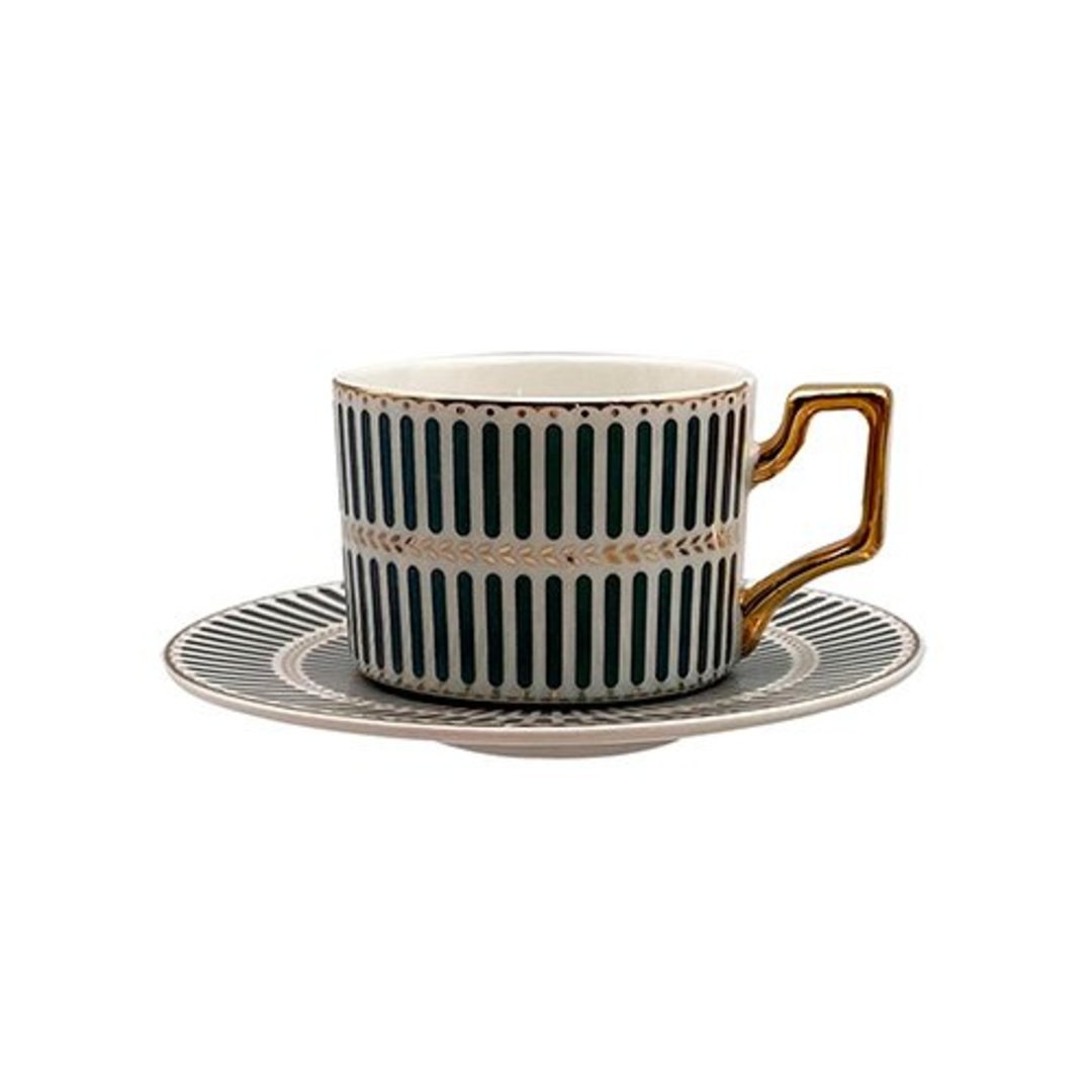 Imagem ilustrativa para Jogo de 8 peças para café em new bone china 110ml verde