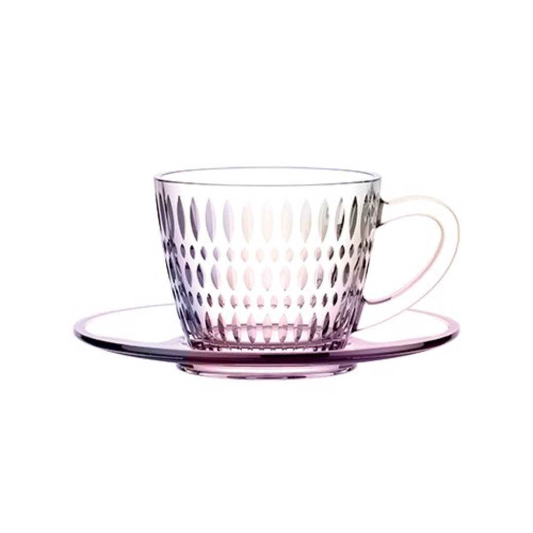 Imagem ilustrativa para Jogo de 8 peças para chá em cristal 180ml furta-cor