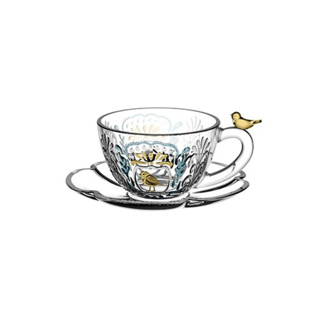 Fotografia para o produto Jogo de 8 peças para chá em cristal 210ml amarelo Fotografia para o produto Jogo de 8 peças para chá em cristal 210ml amarelo