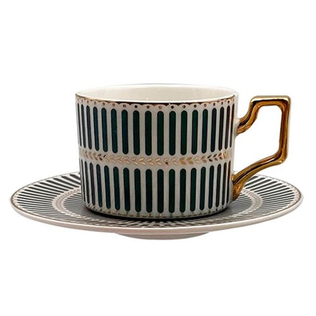 Imagem ilustrativa para Jogo de 8 peças para chá em new bone china 200ml verde