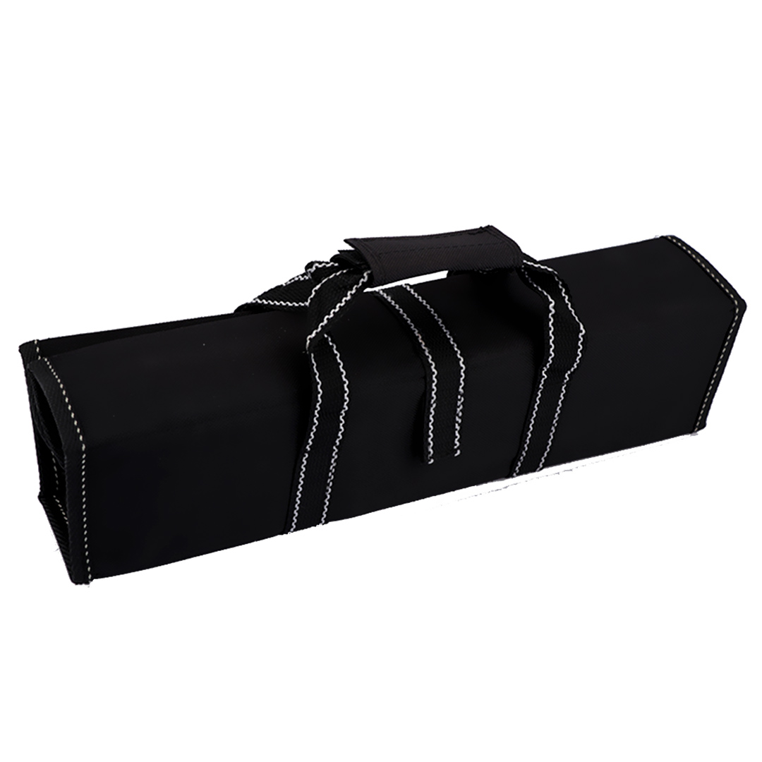 Fotografia para o produto Jogo de 9 peças para churrasco em aço inox com bolsa de nylon