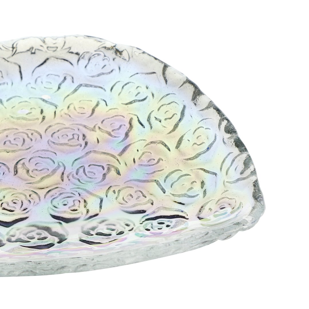 Fotografia para o produto Jogo de centro de mesa coração 3 peças em vidro L17xP17xA3,5cm cor furta cor