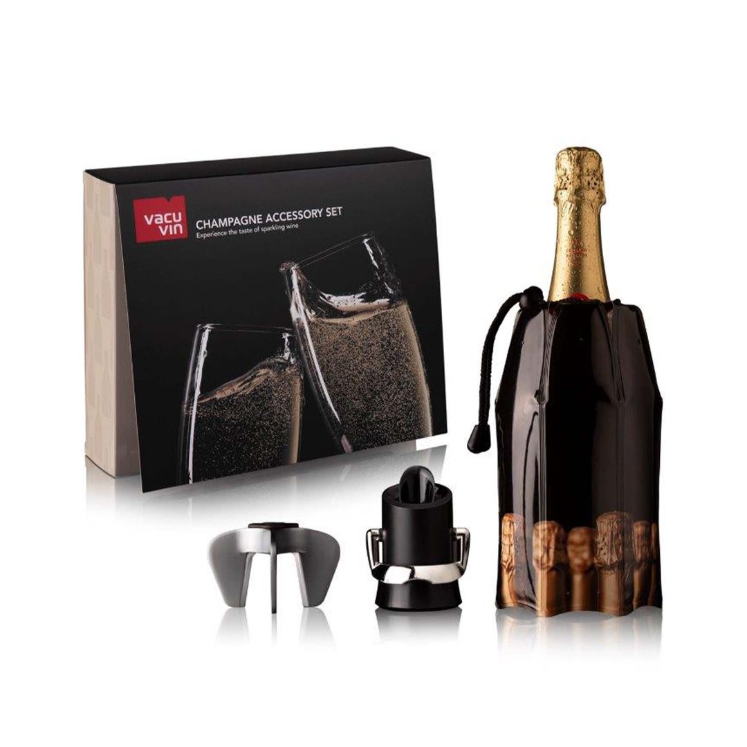 Imagem ilustrativa para Jogo para champanhe com 3 acessórios
