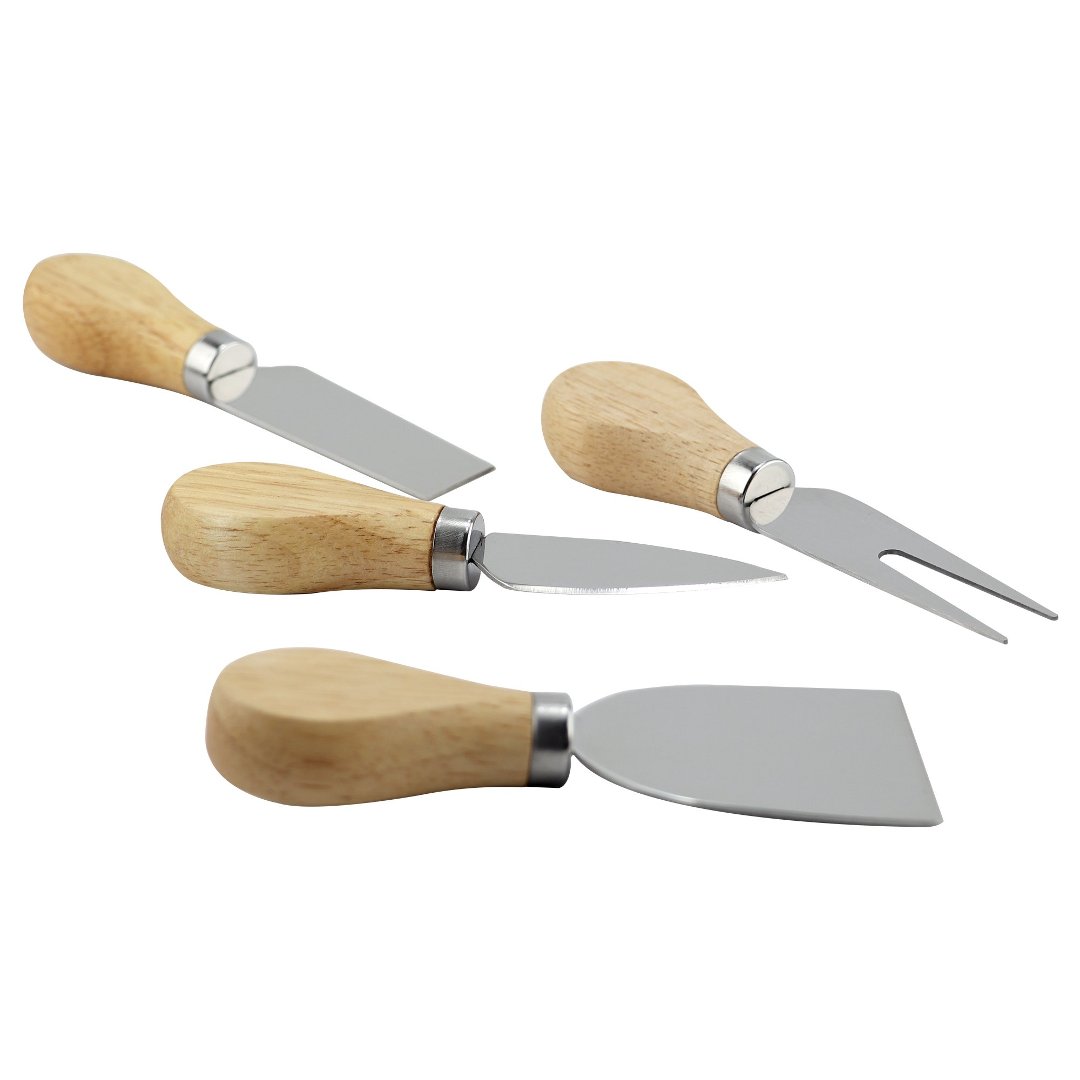 Fotografia para o produto Jogo para queijo com 5 peças em bambu L30xP20xA8cm