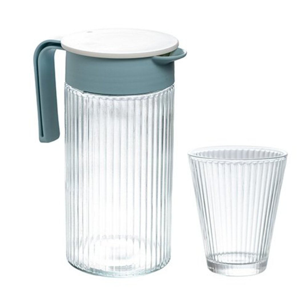 Imagem ilustrativa para Jogo para refresco 5 peças em cristal (1L + 4x230ml) transparente