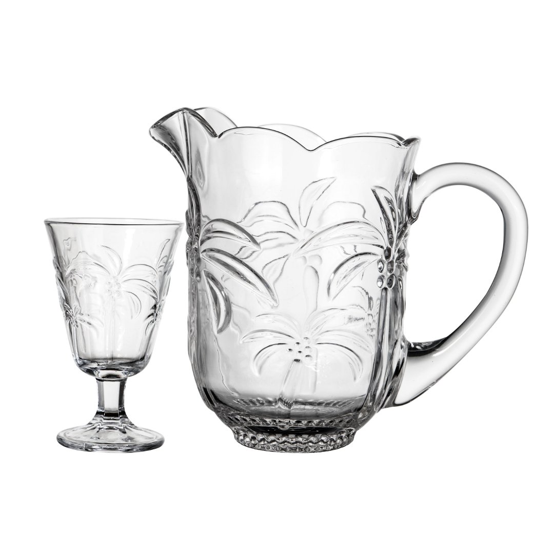 Imagem ilustrativa para Jogo para refresco Coconut 7 peças em cristal ecológico (1,5L+6x235ml)