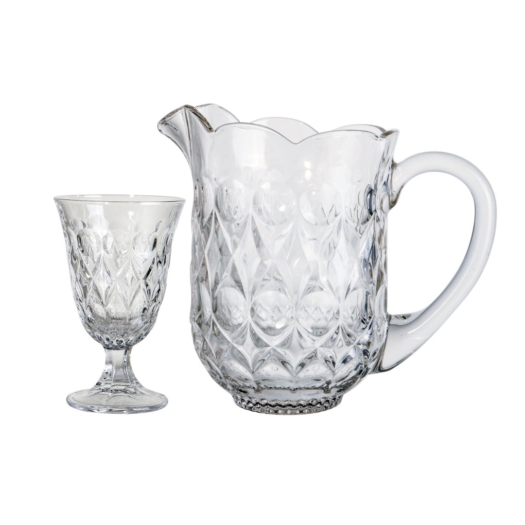 Imagem ilustrativa para Jogo para refresco Angelica 7 peças em cristal ecológico (1,5L+6x235ml)